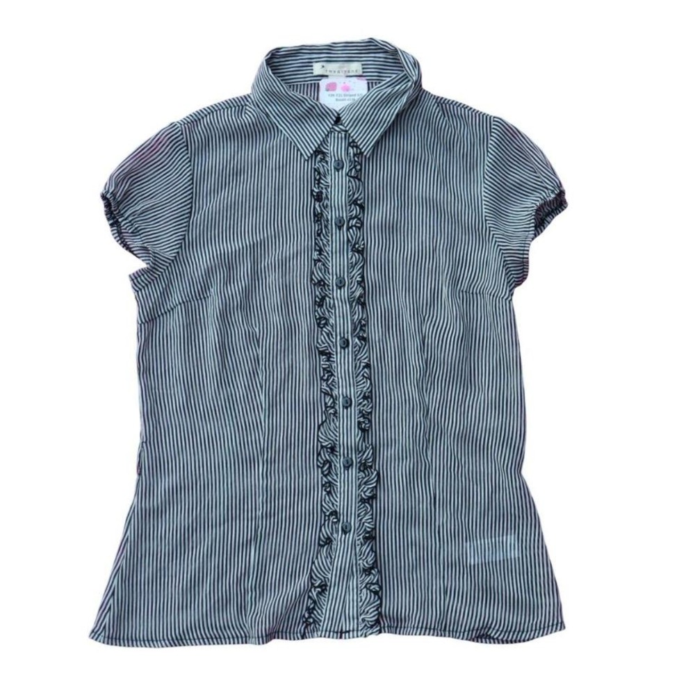 VTG Forever 21 Striped button up blouse